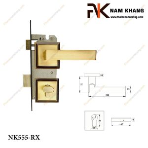 Khóa cửa phân thể NK555-RX (Màu Đồng Vàng)