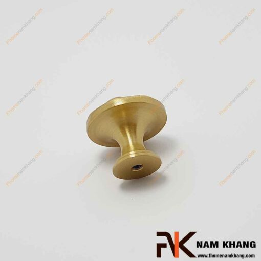 Núm cửa tủ dạng tròn bằng đồng vàng viền đỏ NK451D-RC FHOMENAMKHANG