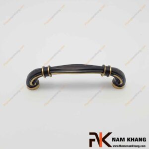 Tay nắm tủ bằng đồng đen viền vàng cổ điển NK337D-BCF FHOMENAMKHANG