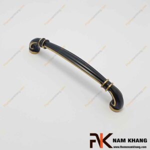 Tay nắm tủ bằng đồng đen viền vàng cổ điển NK337D-BCF FHOMENAMKHANG