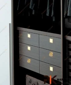 Tay nắm âm tủ màu vàng NK237-V