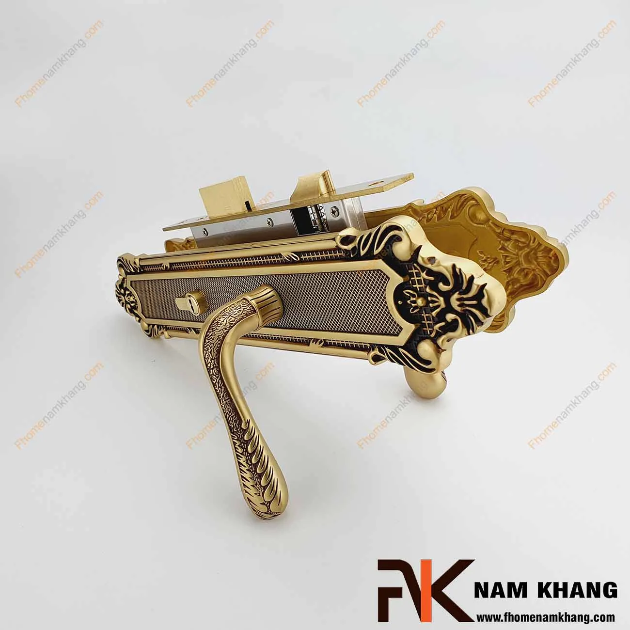 Khóa cửa chính NK484L-OR (Màu Đồng Vàng) Khóa cửa chính NK484L-OR (Màu Đồng Vàng)