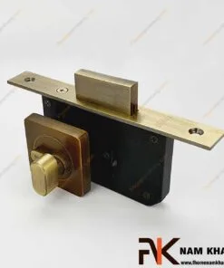 Khóa âm cửa mở bằng đồng cao cấp NK566-RX 2 Khóa âm cửa mở NK566-RX (Màu đồng rêu)