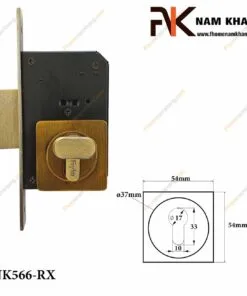 Khóa âm cửa mở NK566-RX (Màu đồng rêu)