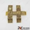 Khóa cửa bức bàn bằng đồng cao cấp NK580-C 4 Khóa cửa bức bàn NK580-C (Màu Đồng Cổ)