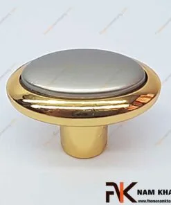 Núm kéo cửa tủ hình ovan mạ vàng NK078-XV