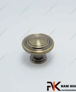 Núm cửa tủ dạng tròn màu xanh rêu NK149L-R