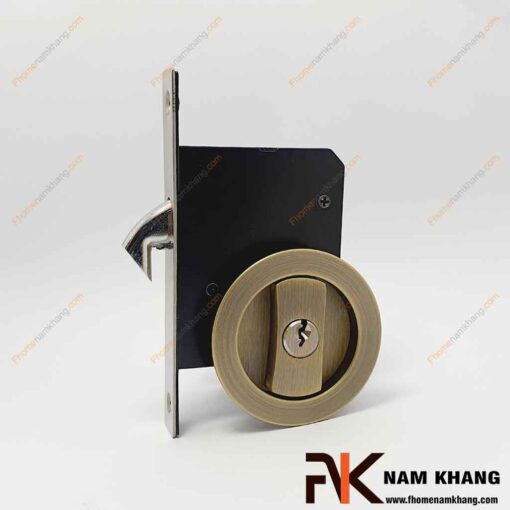 Khóa cửa lùa có chìa màu rêu NK567-RC FHOMENAMKHANG