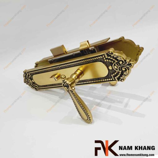 Khóa cửa bằng đồng hoa văn cổ điển cao cấp NK582L-OR FHOMENAMKHANG