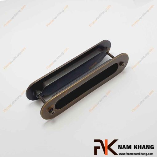 Tay nắm âm cửa bằng đồng cao cấp NK061D-128CF-FHOMENAMKHANG