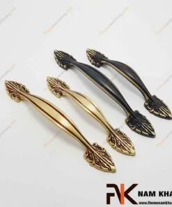 Tay nắm cửa tủ bằng đồng vàng cổ điển NK042D-RC FHOMENAMKHANG