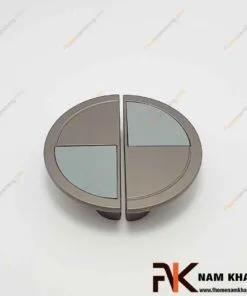 Tay nắm cửa tủ bán nguyệt phối da NK286PD-XXD FHOMENAMKHANG