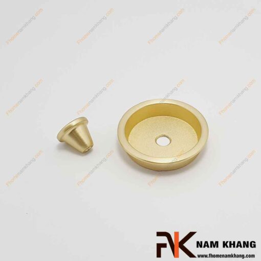 Núm nắm cửa tủ dạng tròn màu vàng mờ NK463T-VM FHOMENAMKHANG