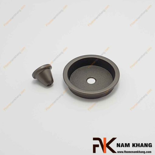 Núm nắm cửa tủ dạng tròn màu xám NK463T-X FHOMENAMKHANG