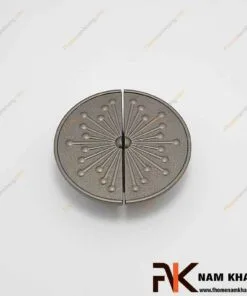 Tay nắm cửa tủ dạng đôi kiểu bông hoa NK286NH-X (Cặp) 1 Tay nắm cửa tủ dạng đôi màu xám NK286NH-X-FHOMENAMKHANG