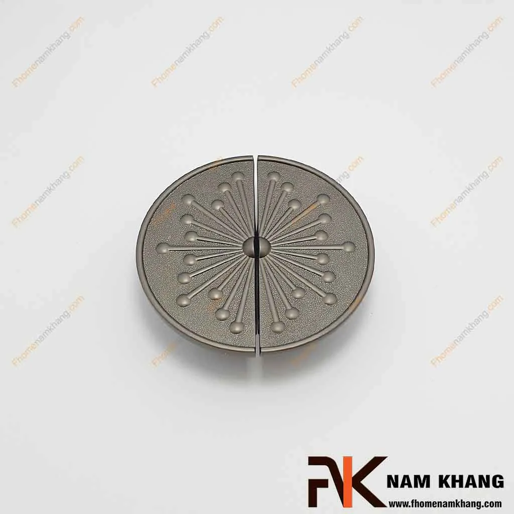 Tay cầm cửa tủ đôi hoa xám NK286NH-X FHOMENAMKHANG Tay nắm cửa tủ dạng đôi màu xám NK286NH-X-FHOMENAMKHANG