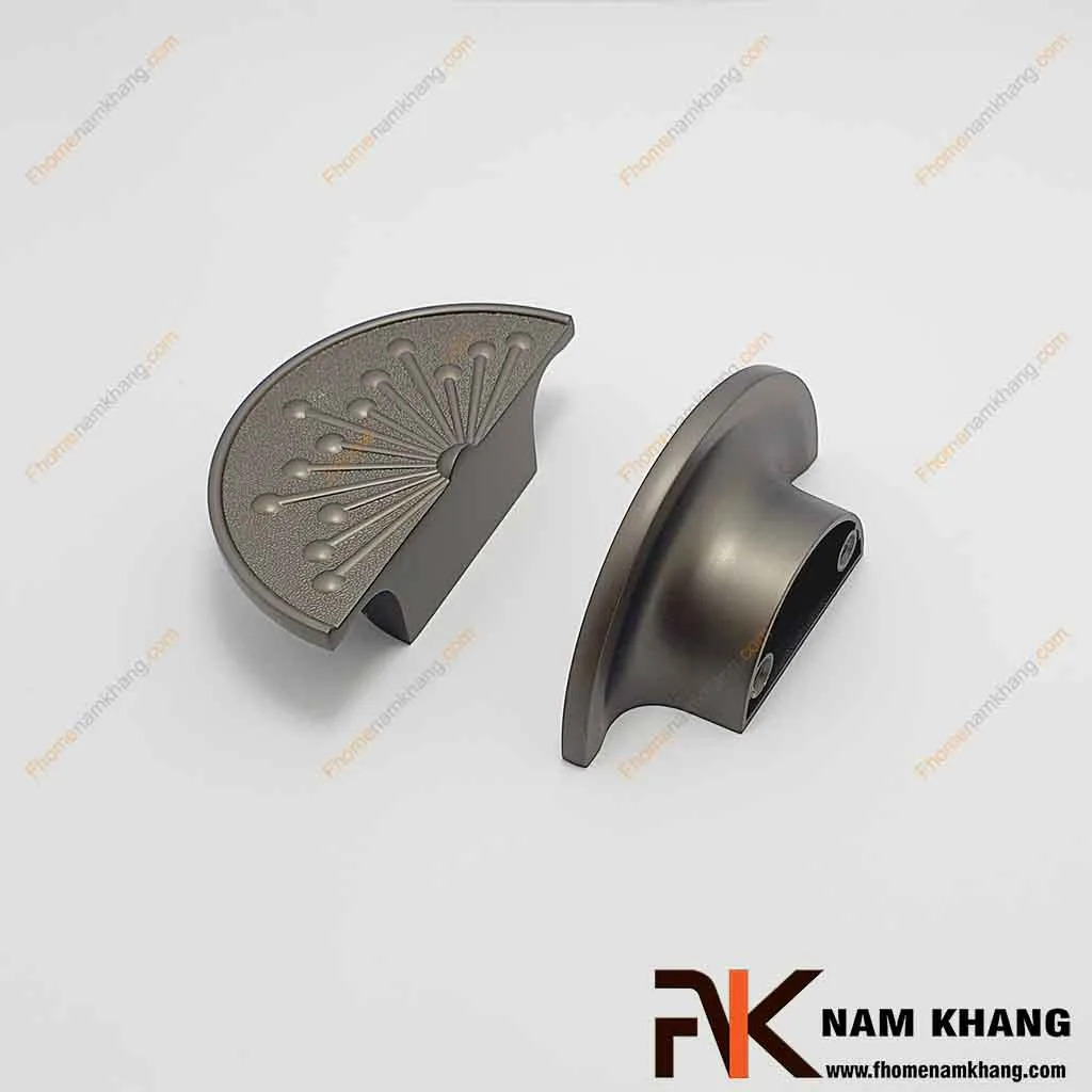 Tay cầm cửa tủ đôi hoa xám NK286NH-X FHOMENAMKHANG Tay nắm cửa tủ dạng đôi màu xám NK286NH-X-FHOMENAMKHANG