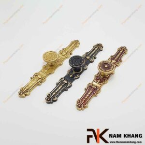 Núm nắm cửa tủ bằng đồng vàng NK071D-P176RC FHOMENAMKHANG