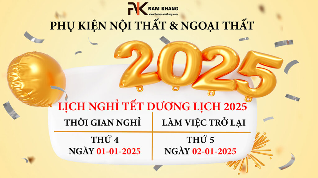 Banner Tết Dương lịch 2025 Fhome Nam Khang