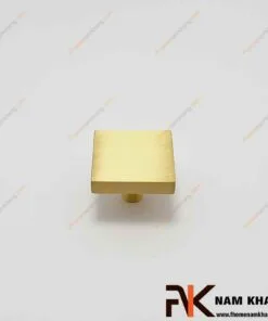 Núm nắm tủ đồng kiểu dáng vuông trơn NK219D 3 Núm cửa tủ đồng vàng dạng vuông NK219D-DVM FHOMENAMKHANG