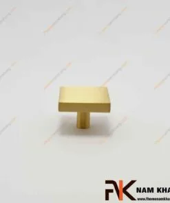 Núm nắm tủ đồng kiểu dáng vuông trơn NK219D 4 Núm cửa tủ đồng vàng dạng vuông NK219D-DVM FHOMENAMKHANG
