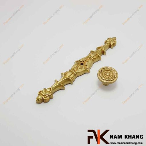 Núm nắm cửa tủ bằng đồng viền đỏ NK071D-M180RC FHOMENAMKHANG