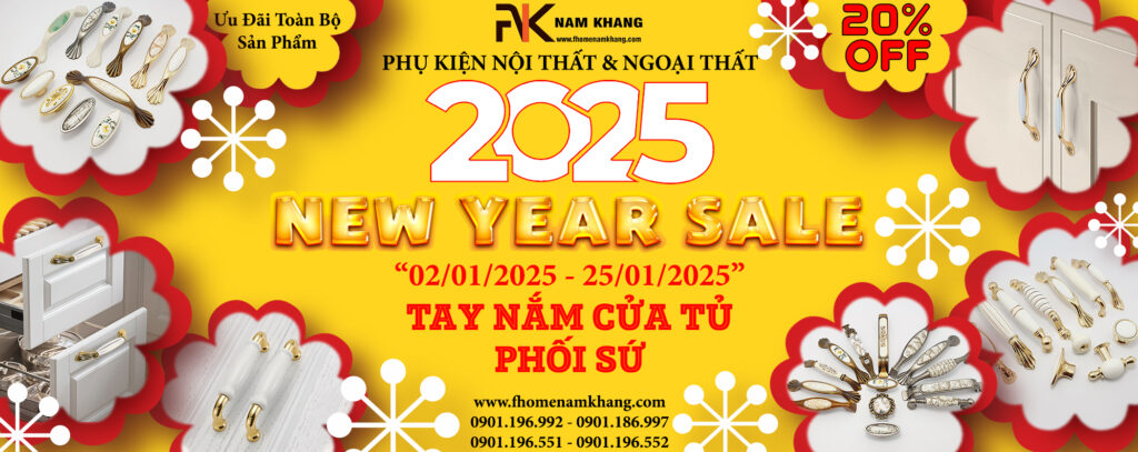 SALE NEW YEAR 2025 tay nắm cửa tủ cao cấp FHOMENAMKHANG